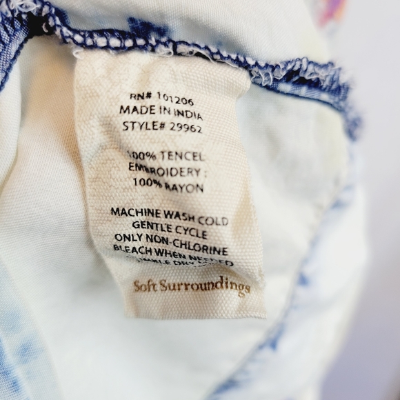 Soft Surroundings Mixteca Embroider Tunic Large - Picture 12 of 13